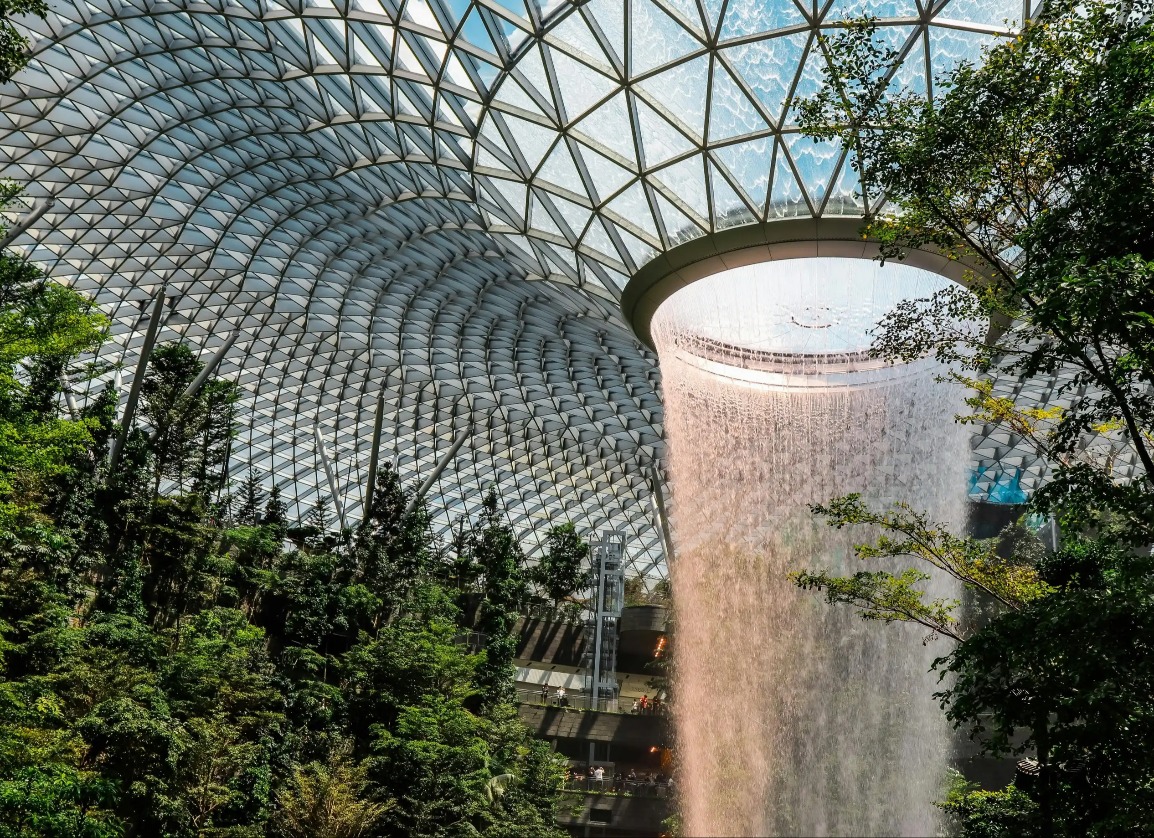Interior of Gardens by the bay Singapore.
